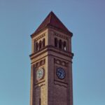 Clock tower of Spokane, Washington