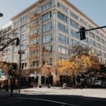 Downtown in Spokane, Washington during the fall.